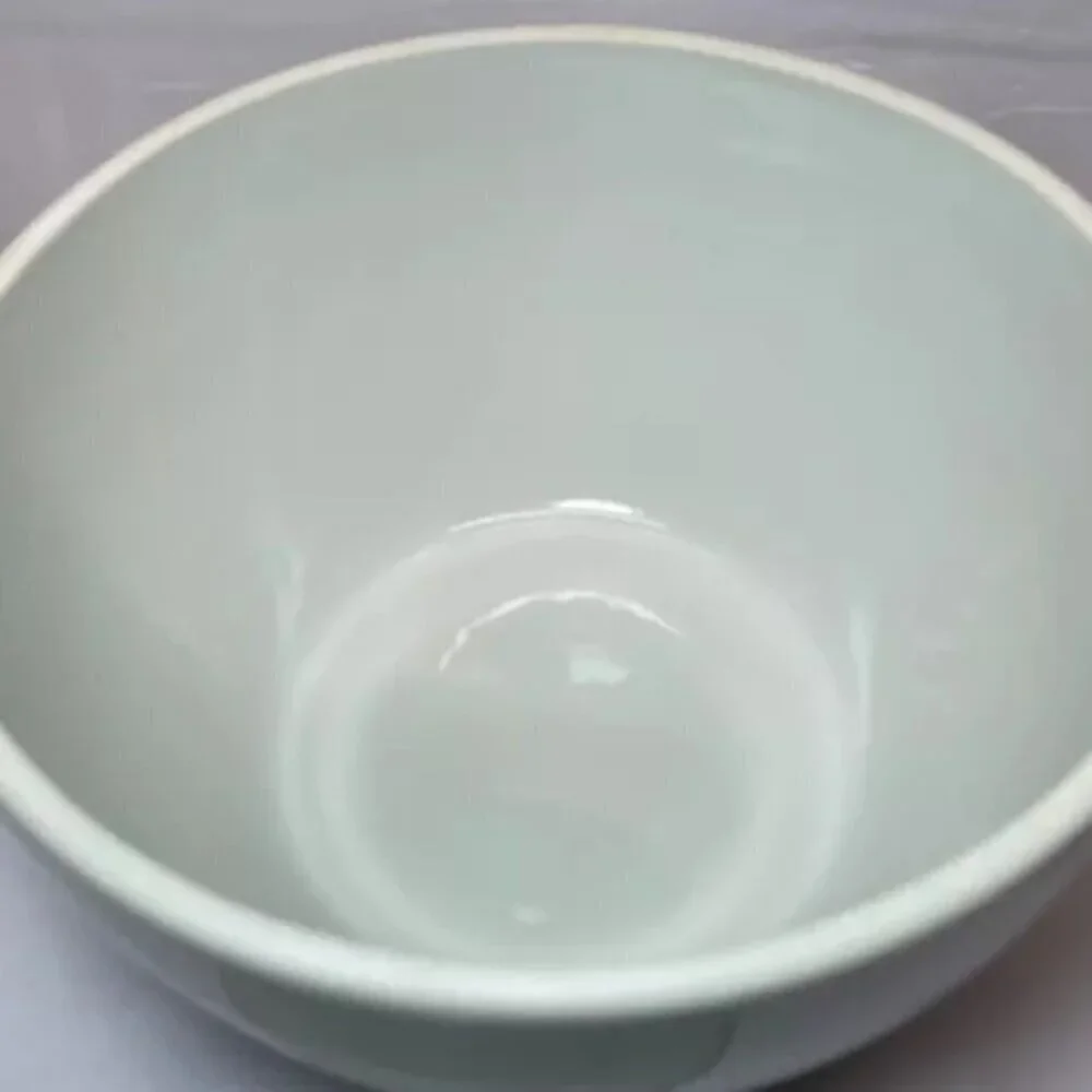 Stoneware Mixing Bowl 9”‎ Casserole Dish Handle Lid Heirloom White New